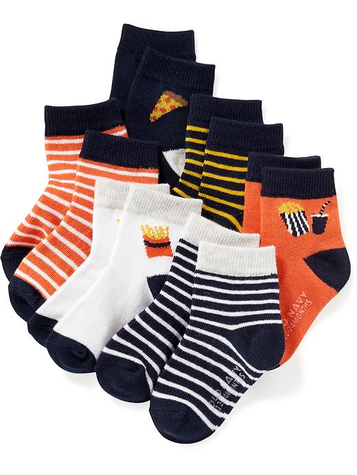 View large product image 1 of 1. Non-Skid Crew Socks 6-Pack For Toddler & Baby