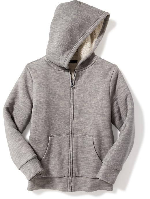 View large product image 1 of 1. Sherpa-Lined Fleece Hoodie for Boys