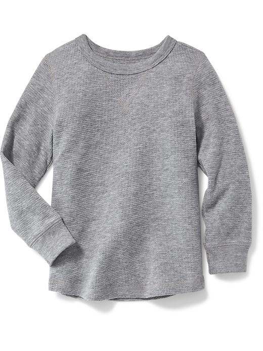 View large product image 1 of 1. Thermal Crew-Neck Tee for Toddler Boys