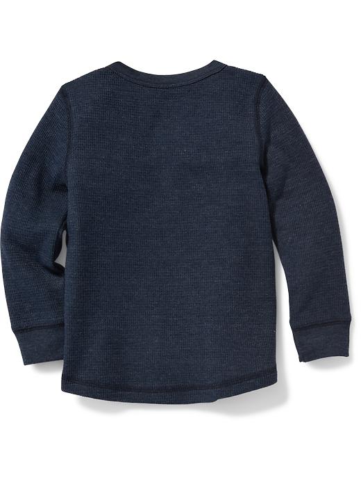 View large product image 2 of 2. Thermal Crew-Neck Tee for Toddler Boys