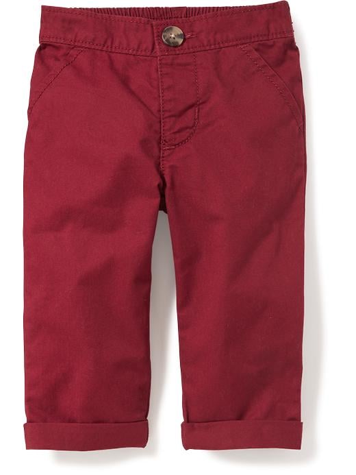 View large product image 1 of 2. Rolled-Cuff Twill Pants for Baby