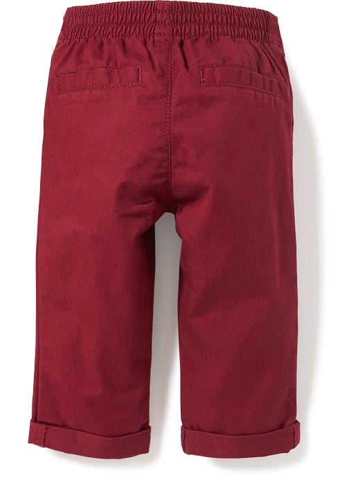 View large product image 2 of 2. Rolled-Cuff Twill Pants for Baby