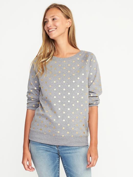 Printed French-Terry Sweatshirt for Women