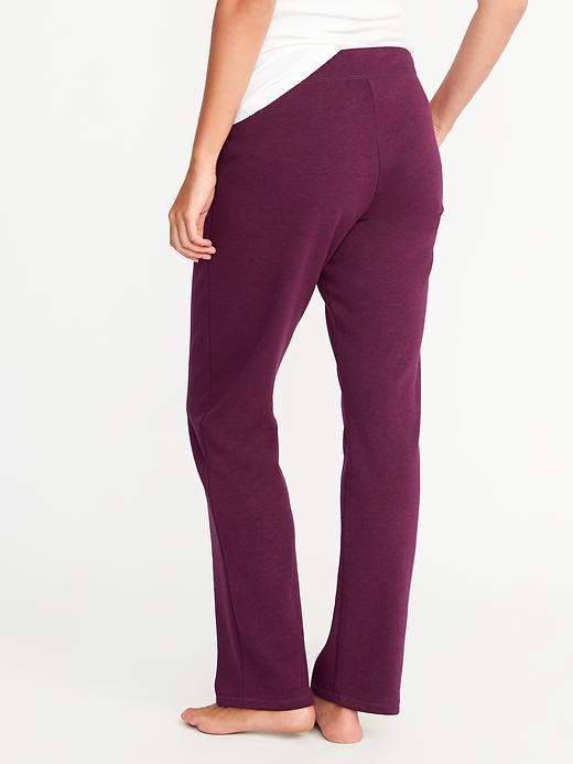 View large product image 2 of 2. French Terry Straight-Leg Sweatpants for Women