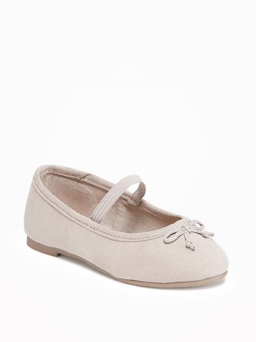 View large product image 1 of 4. Sueded Ballet Flats for Toddler Girls