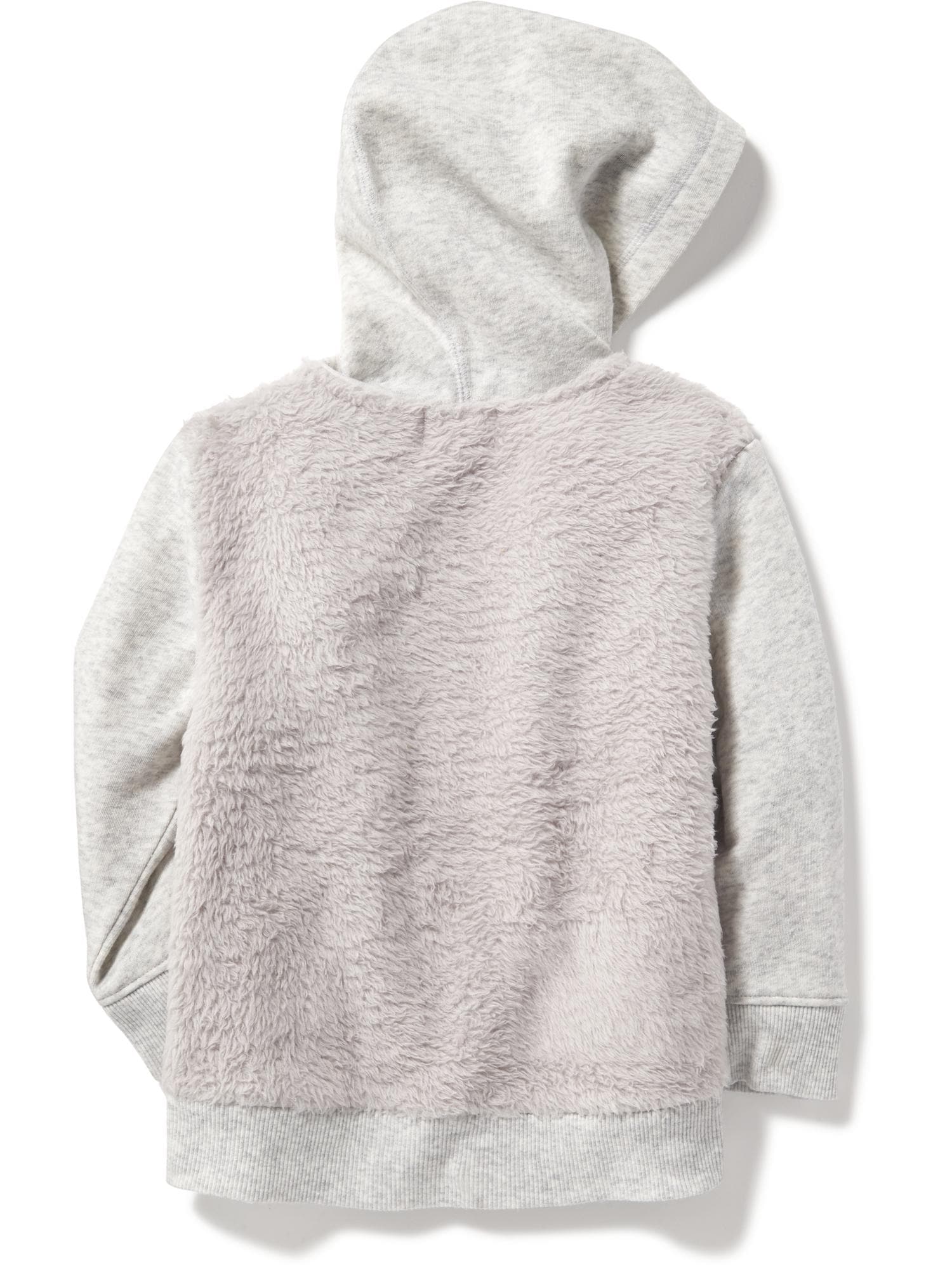 1/4-Zip Sherpa-Fleece Hoodie For Toddler Girls | Old Navy