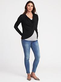 View large product image 3 of 5. Maternity Open-Front Nursing Cardi
