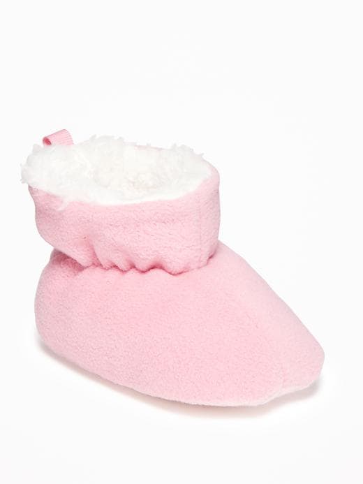 Micro Fleece Pull-On Booties for Baby | Old Navy