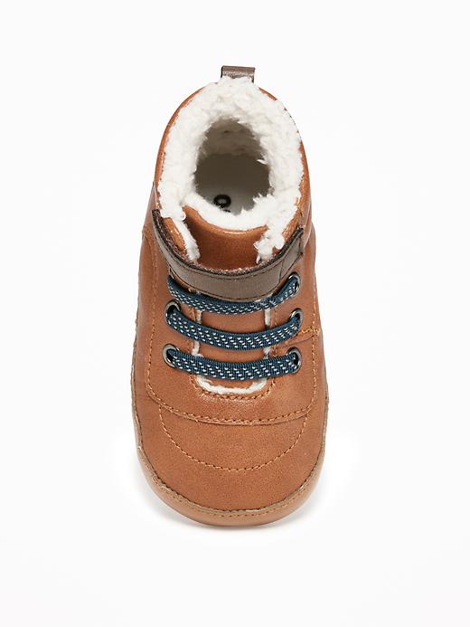 View large product image 2 of 4. Sherpa-Trim Boots for Baby