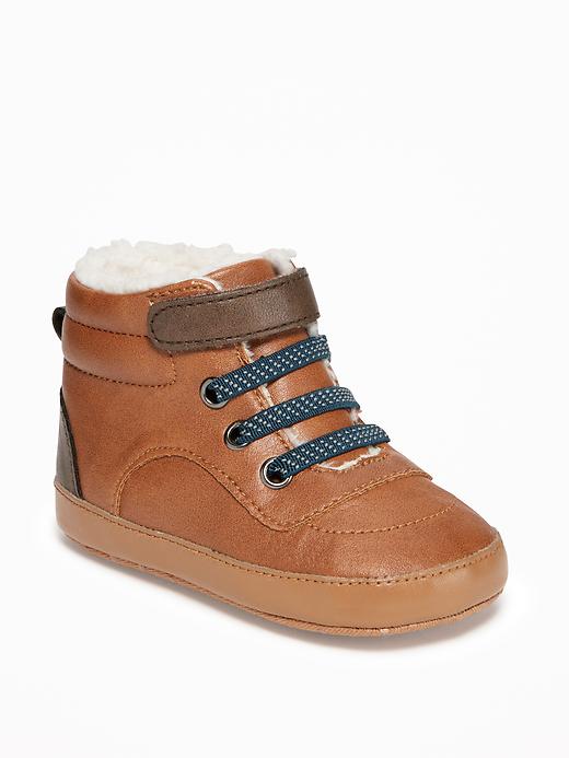 View large product image 1 of 4. Sherpa-Trim Boots for Baby