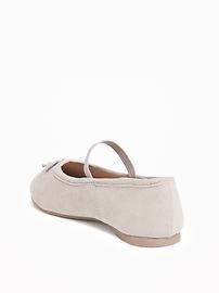 View large product image 3 of 4. Sueded Ballet Flats for Toddler Girls