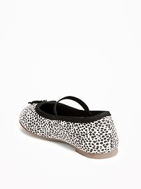 View large product image 3 of 4. Leopard-Print Ballet Flats for Toddler Girls