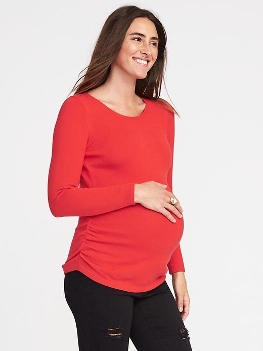 View large product image 1 of 1. Maternity Classic Fitted Sweater