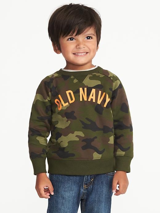 View large product image 1 of 4. Camo Logo Sweatshirt for Toddler Boys