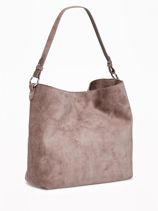 View large product image 1 of 2. Slouchy Faux-Suede Hobo for Women