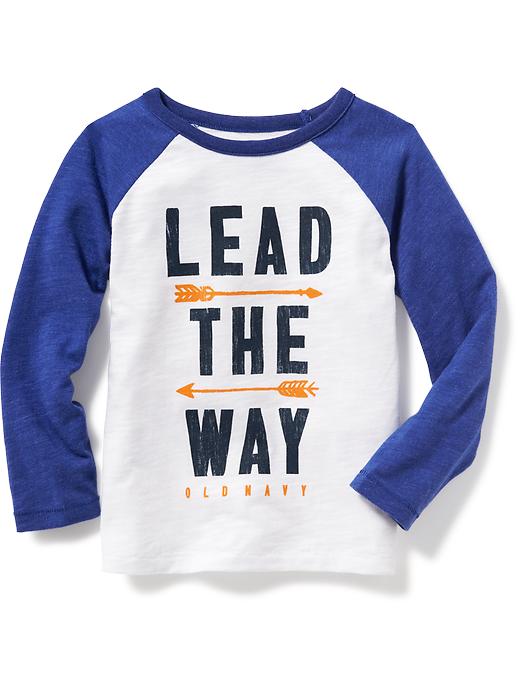 View large product image 1 of 1. Graphic Raglan-Sleeve Tee for Toddler Boys