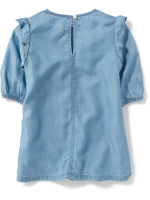 View large product image 2 of 3. Ruffle-Trim Tencel&#174 Dress for Toddler Girls