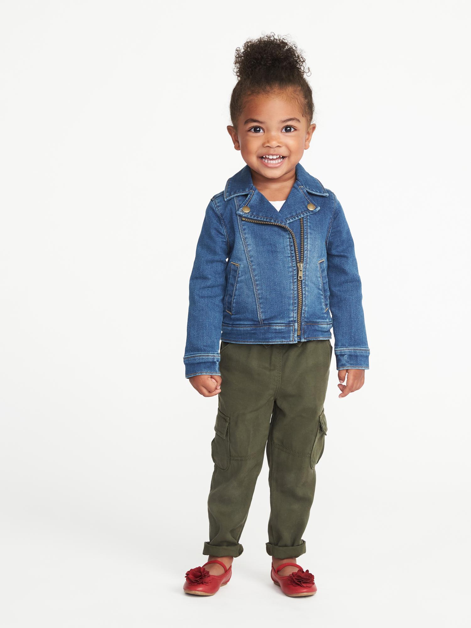 Khakis & a jean jacket pair perfectly with Converse | Toddler boy jeans,  Cute baby boy outfits, Baby boy jeans
