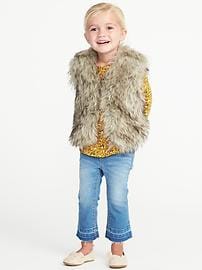 View large product image 3 of 4. Faux-Fur Vest for Toddler Girls