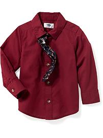 View large product image 4 of 5. Dress Shirt & Tie Set for Toddler Boys