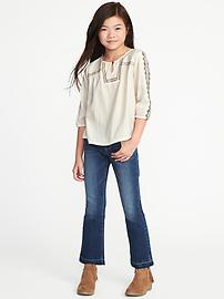 Embroidered Dobby Swing Top for Girls | Old Navy