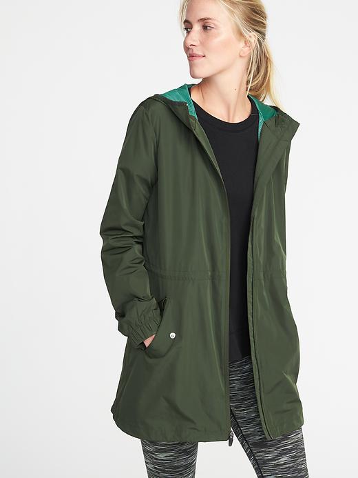 Image number 4 showing, Go-H2O Water-Resistant Hooded Anorak for Women