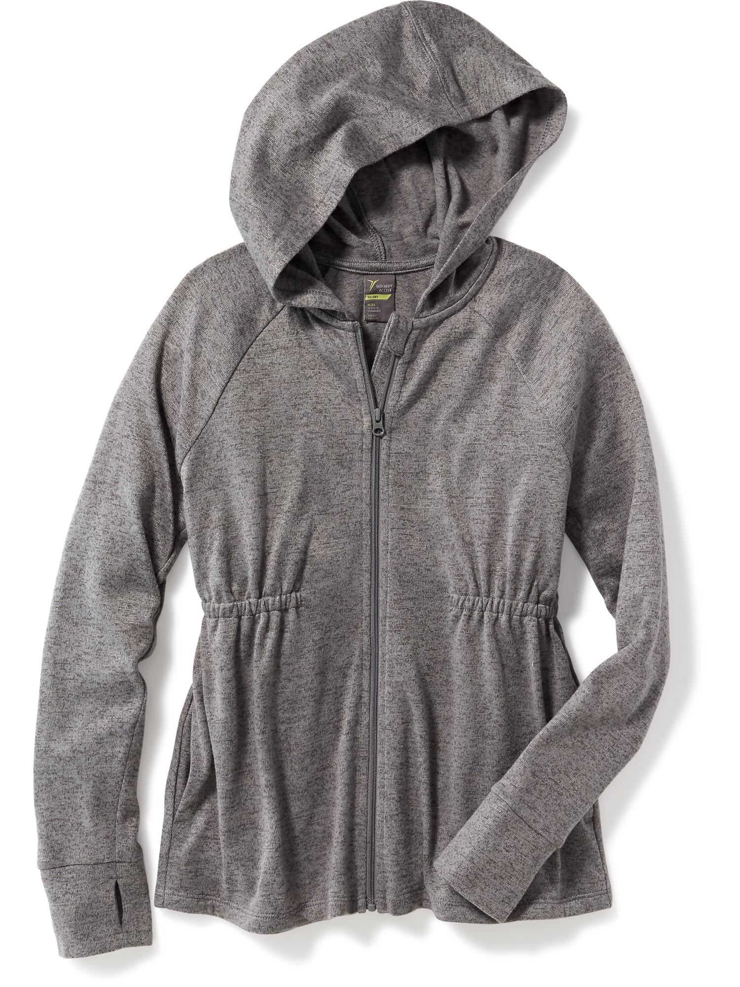 Go-Dry Cinched-Waist Hoodie for Girls | Old Navy