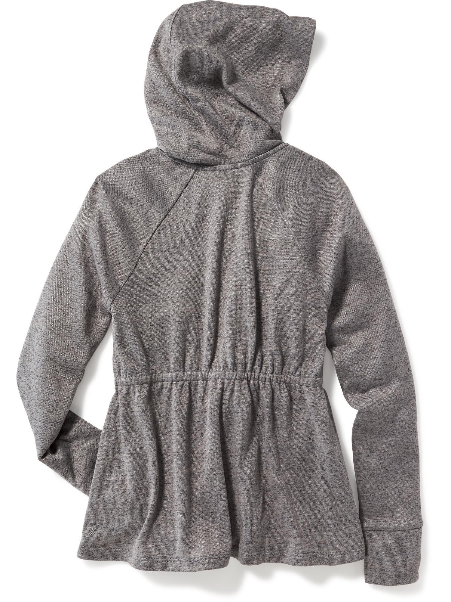 Go-Dry Cinched-Waist Hoodie for Girls | Old Navy