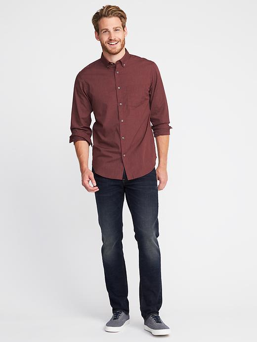 Image number 3 showing, Regular-Fit Poplin Shirt For Men