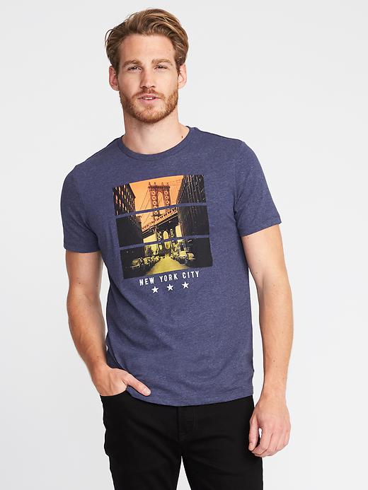 View large product image 1 of 1. Soft-Washed Graphic Tee for Men