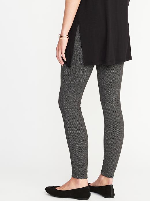 View large product image 2 of 3. Stevie Ponte-Knit Herringbone Pants for Women