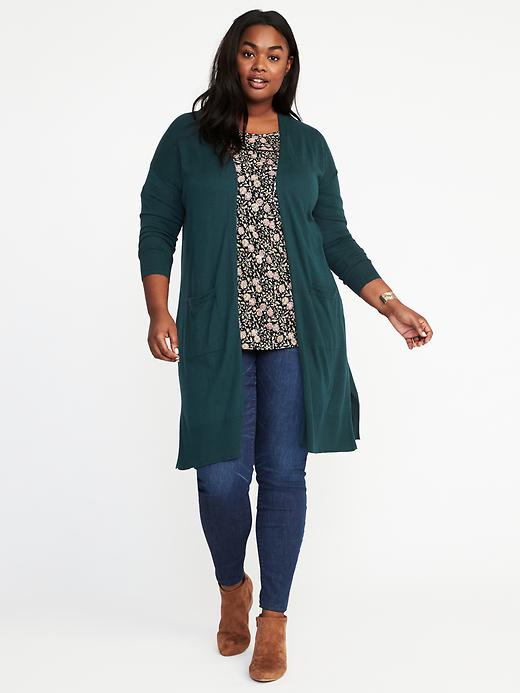 Relaxed Plus-Size Open-Front Sweater | Old Navy