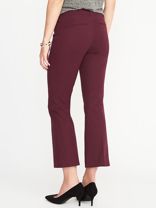 View large product image 2 of 2. Mid-Rise Pixie Flare Ankle Pants for Women