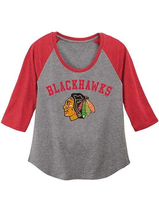 View large product image 1 of 1. NHL&#174 Raglan-Sleeve Graphic Tee for Girls
