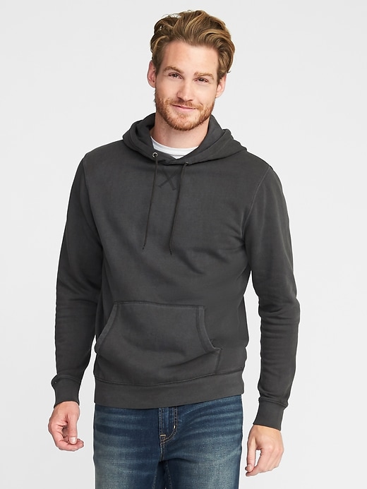 Image number 1 showing, Classic Garment-Dyed Pullover Hoodie for Men