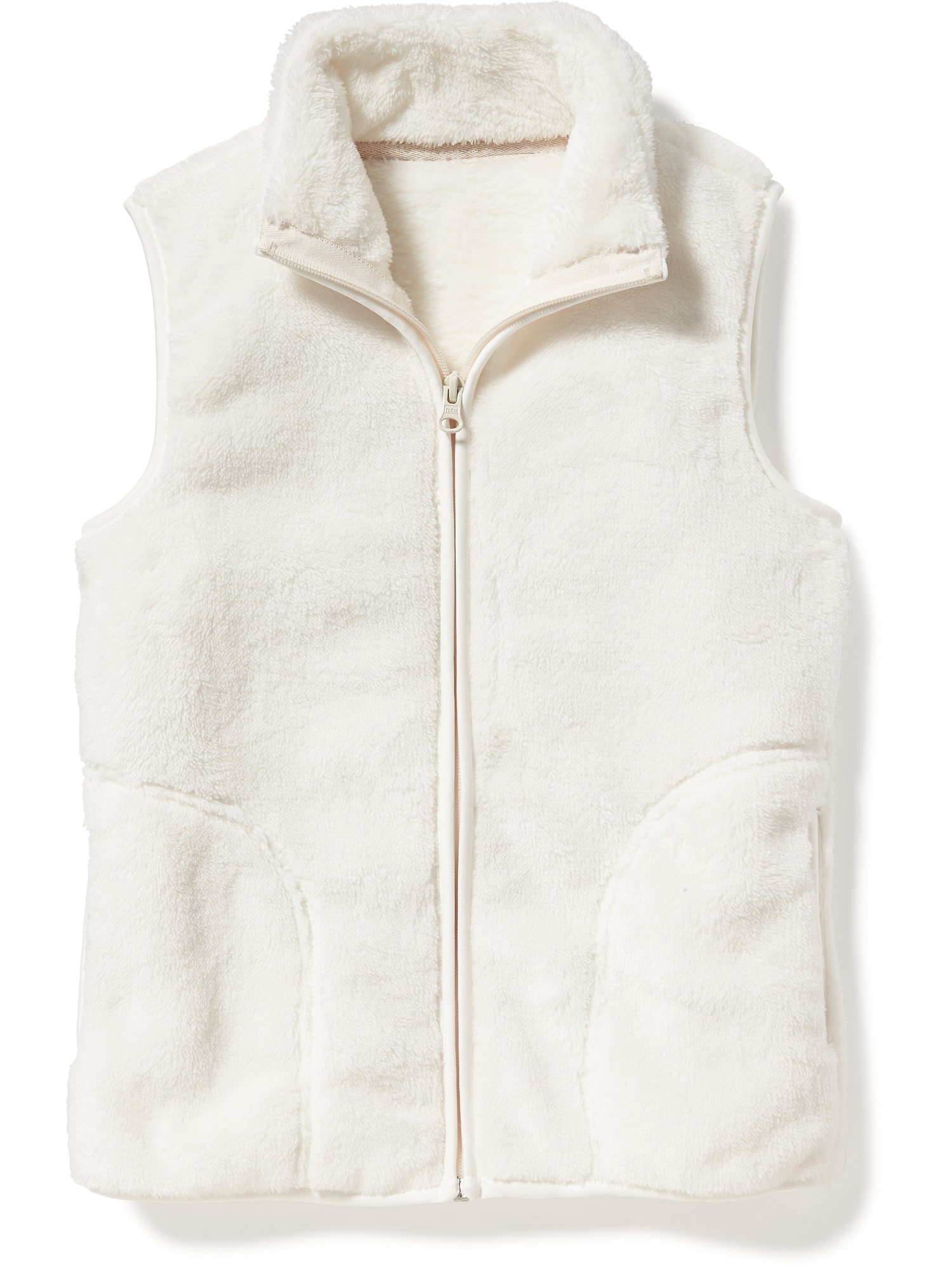 Plush Faux-Fur Zip Vest for Girls | Old Navy