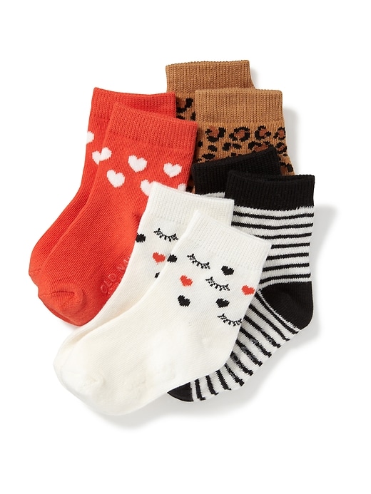 View large product image 1 of 1. Crew-Sock 4-Pack for Toddler & Baby