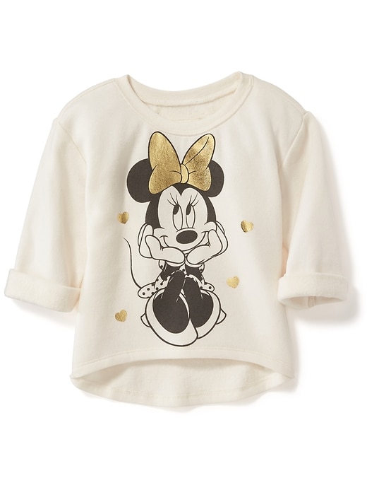View large product image 1 of 2. Disney&#169 Minnie Mouse Hi-Lo Sweatshirt for Toddler Girls