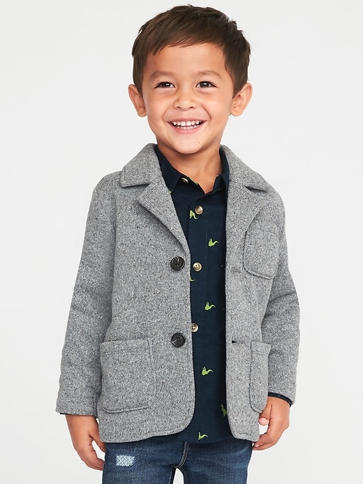 Sweater-Knit Fleece Blazer for Toddler Boys | Old Navy