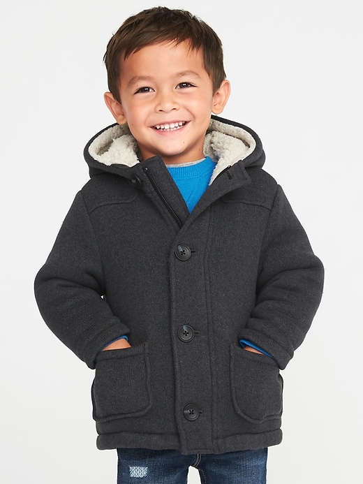 Fleece-Knit Hooded Jacket for Toddler Boys | Old Navy