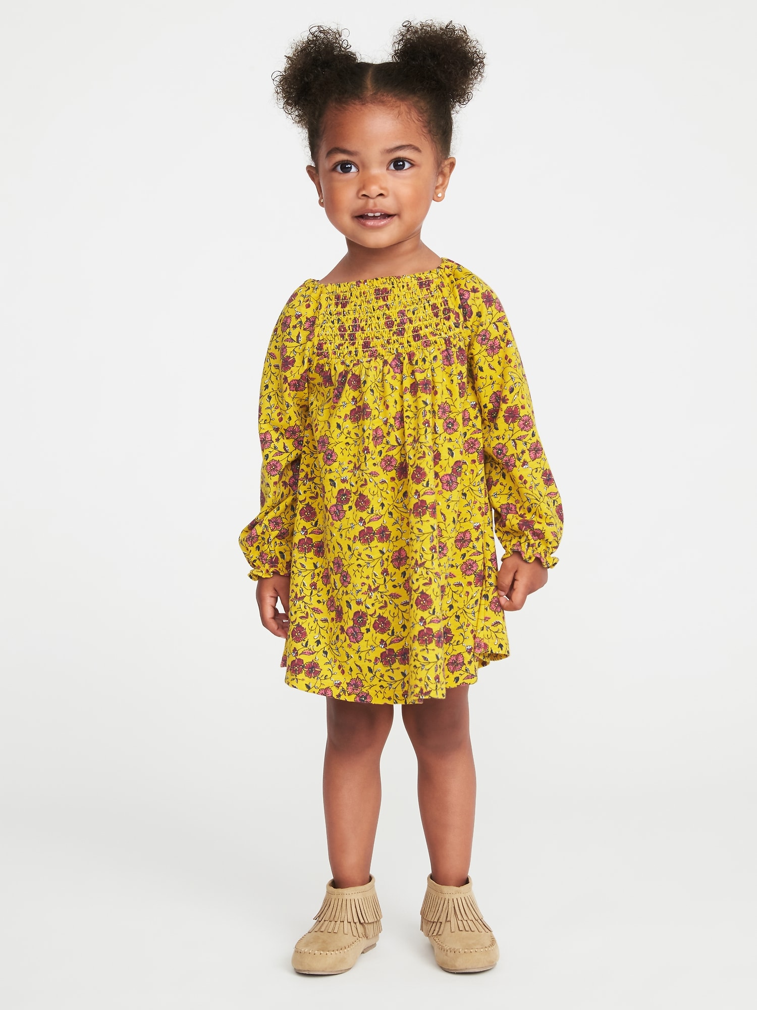 Smocked-Yoke Floral Dress for Toddler Girls | Old Navy