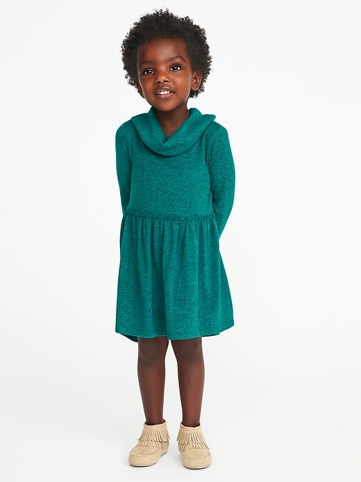 Fit & Flare Cowl-Neck Dress for Toddler Girls | Old Navy