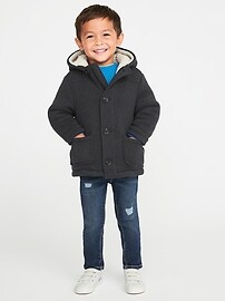 Fleece-Knit Hooded Jacket For Toddler Boys | Old Navy