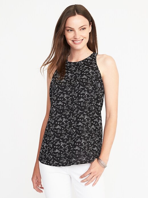 Relaxed High-Neck Tank for Women | Old Navy