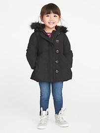 View large product image 3 of 4. Frost-Free Toggle Coat for Toddler Girls
