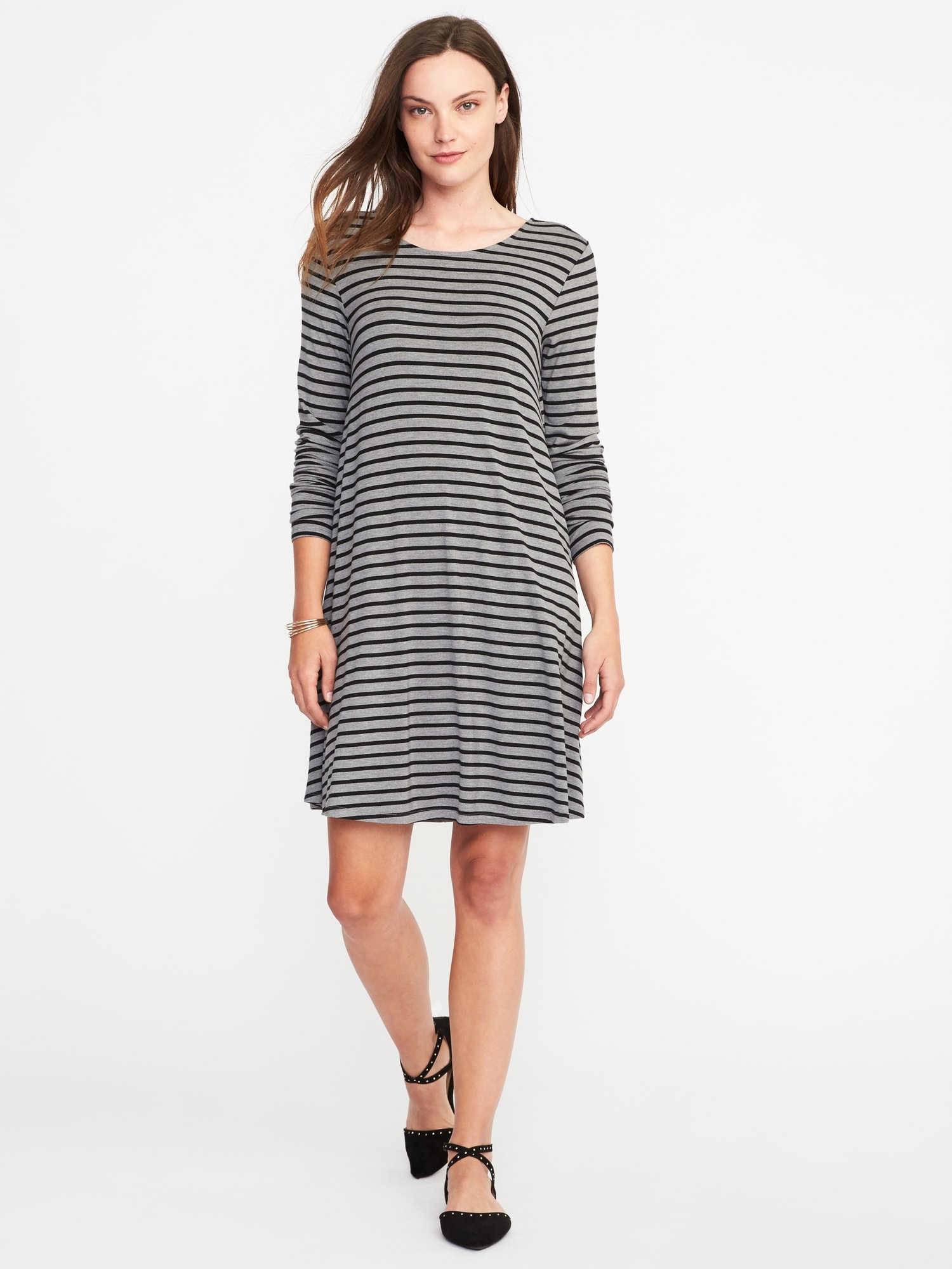 Image result for jersey knit swing dress old navy
