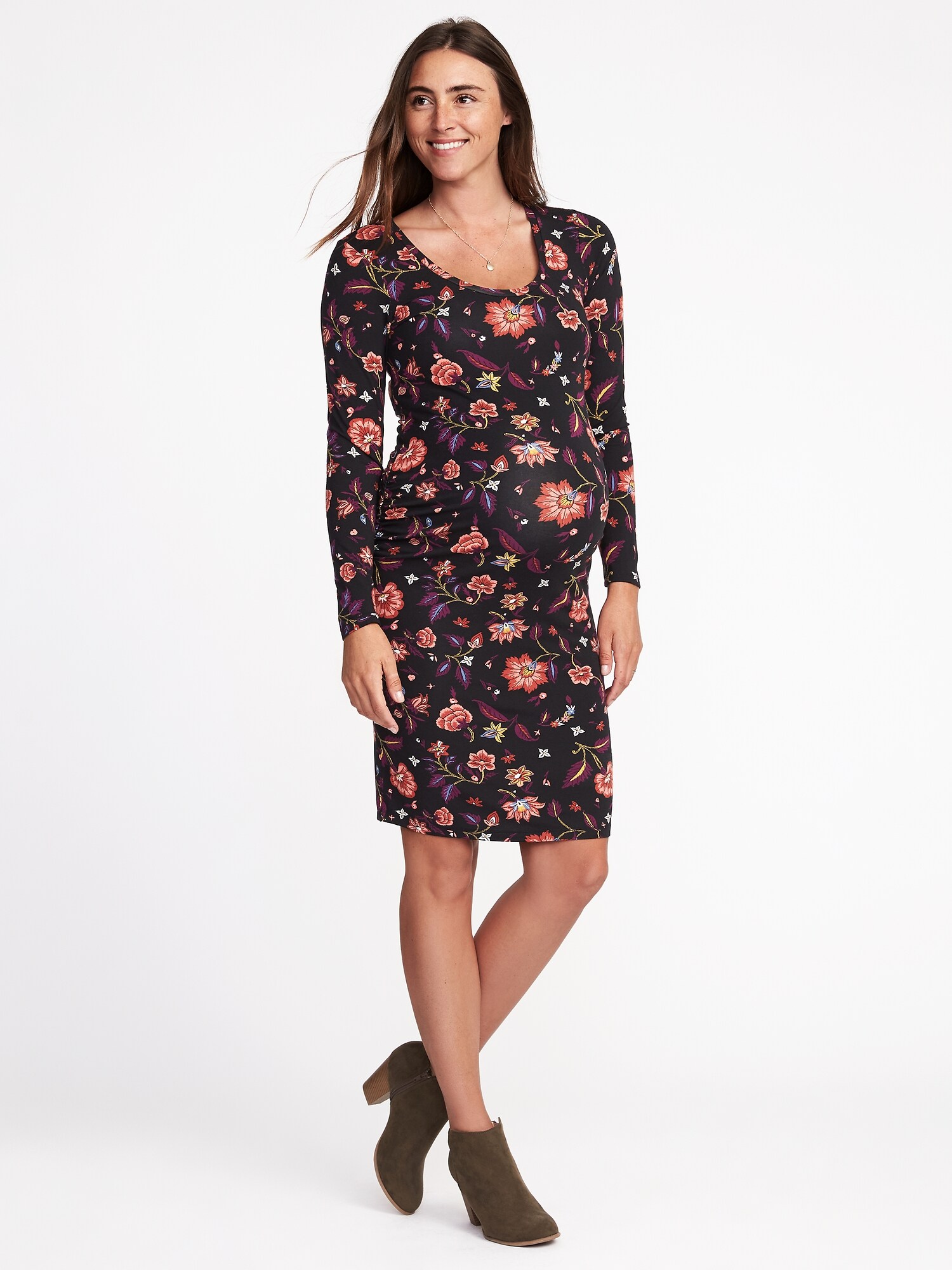 Maternity Bodycon ScoopNeck Dress Old Navy