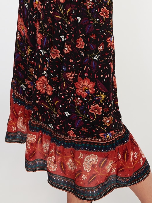 Image number 4 showing, Floral Smocked-Waist Midi Dress for Women