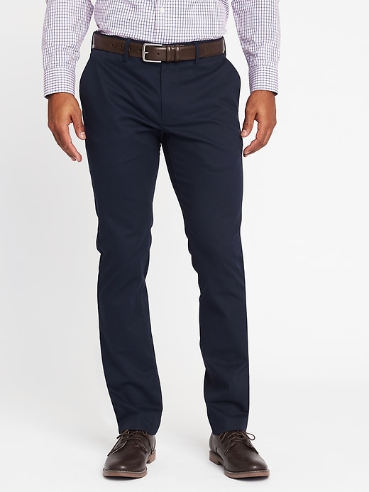 Slim Signature Built-In Flex Non-Iron Pants for Men | Old Navy