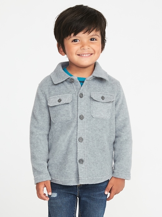 View large product image 1 of 1. Micro Fleece Shirt Jacket for Toddler Boys